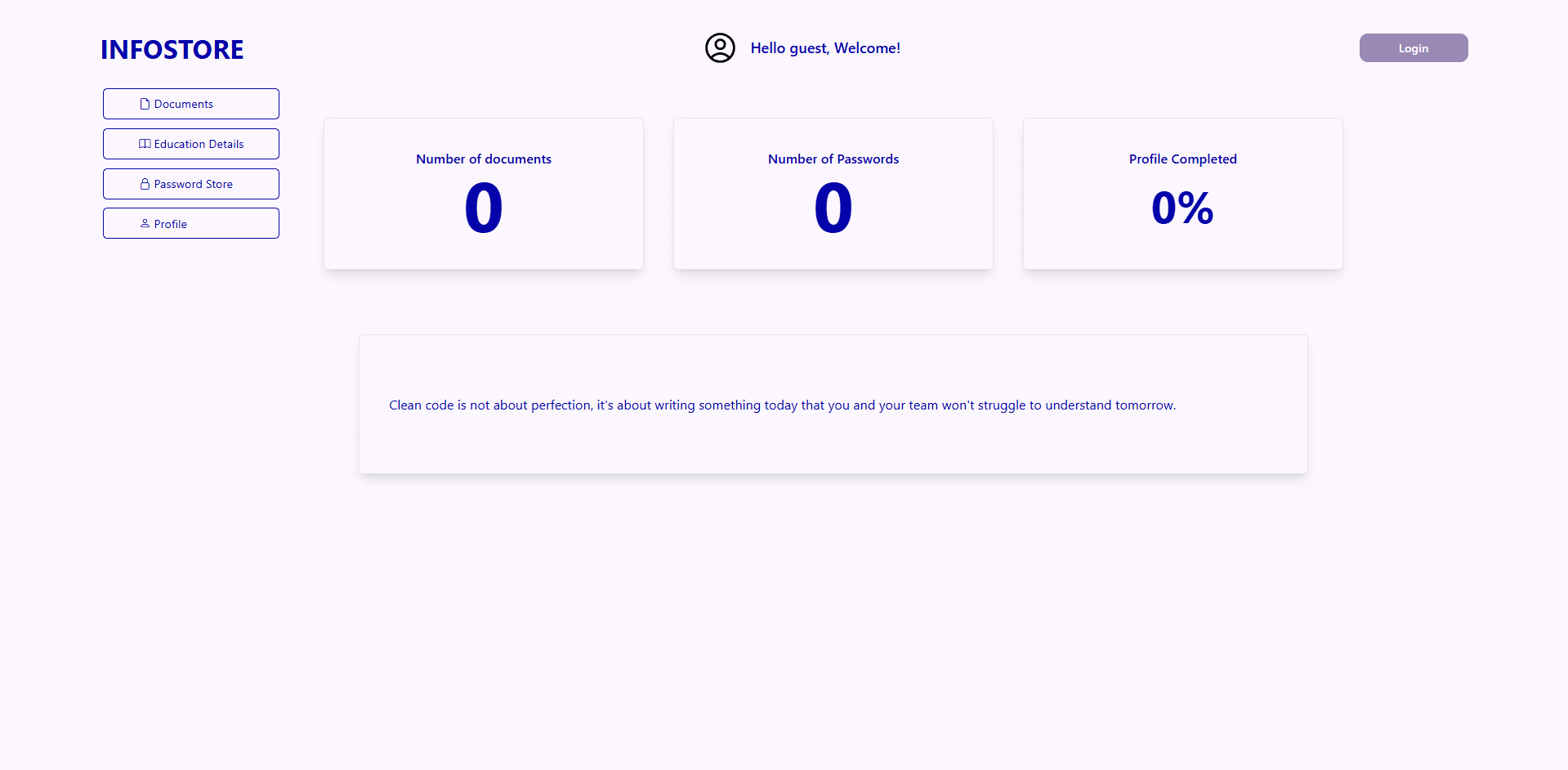 Image of project: Infostore